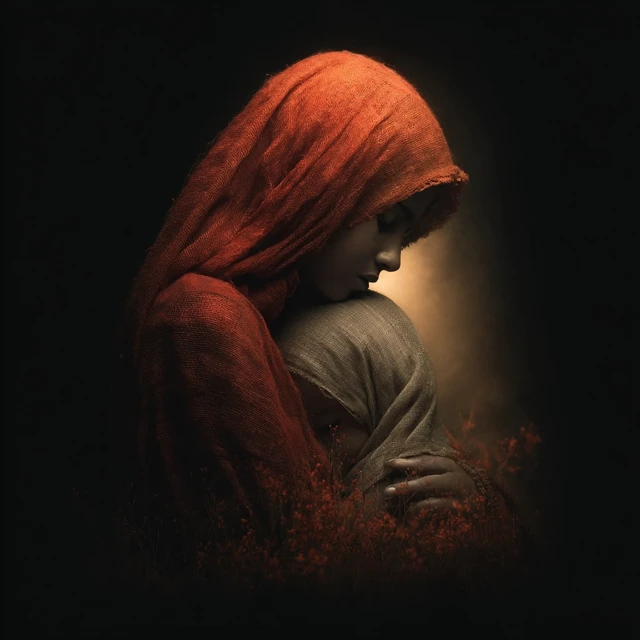 Mother and Child Surreal Art: Holy and Beautiful