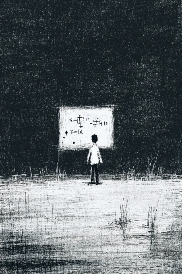 Solitude of Learning: Minimal Pen Drawing