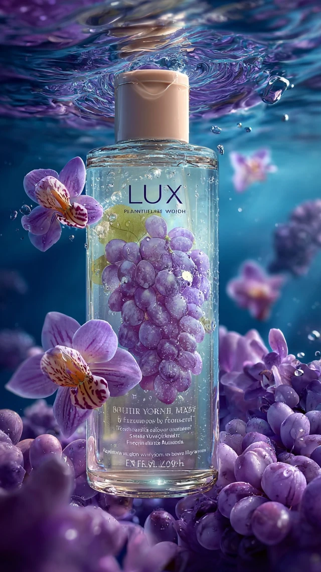 LUXX Body Wash Under Water Grapes Orchids Product Shot