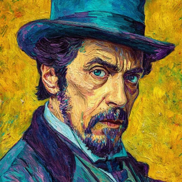 Al Pacino as a Van Gogh Painting Portrait