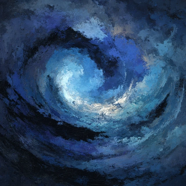 Expressionist Painting of Confusion and Trapped Feelings