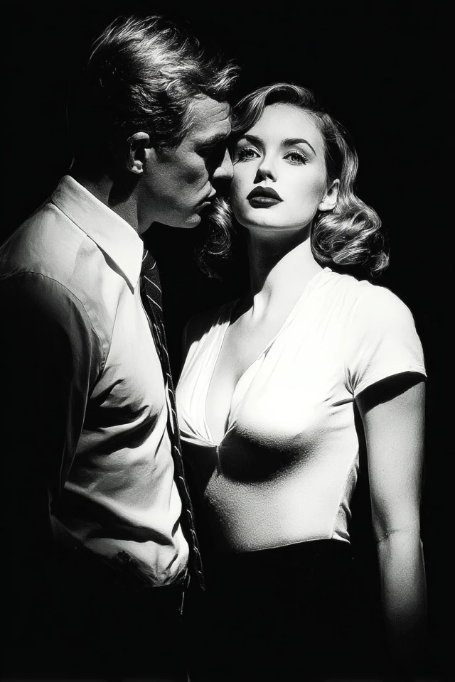Film Noir Comic Art Dramatic Scene