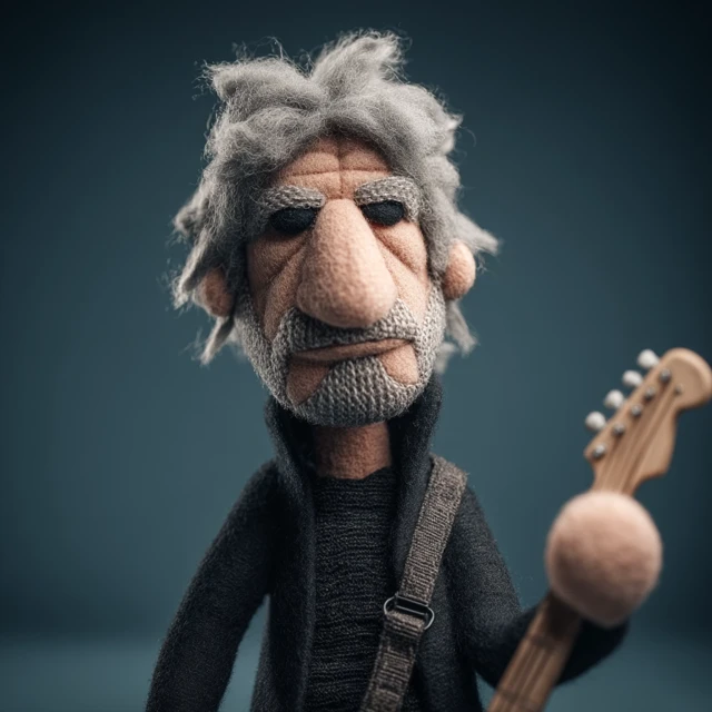 Roger Waters Plush Toy with Guitar