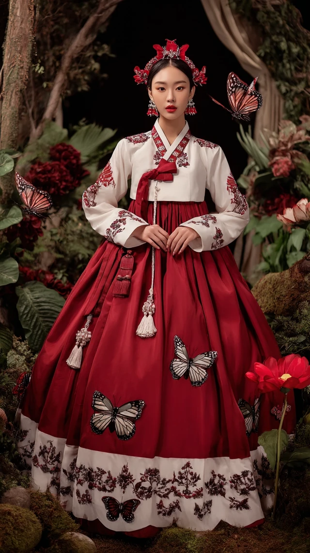 Kpop Idol in Hanbok Enchanted Forest