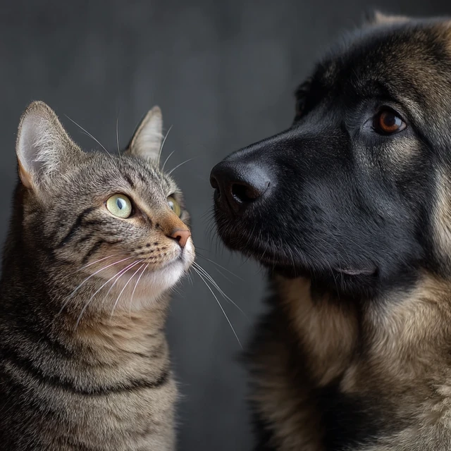 Cat and Dog Portrait Pet Photography
