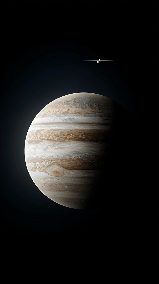 NASAs Satellite Approaching Jupiter Orbit