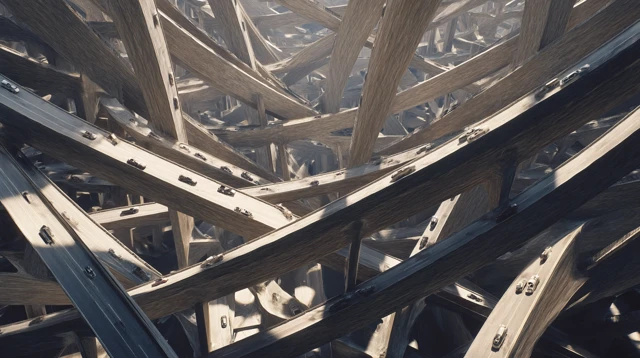 Surreal Highway Maze Aerial View Hyper Realistic 3D