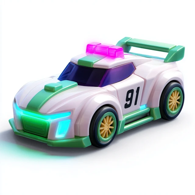 Roblox Neon Racer Car Illustration on White Background