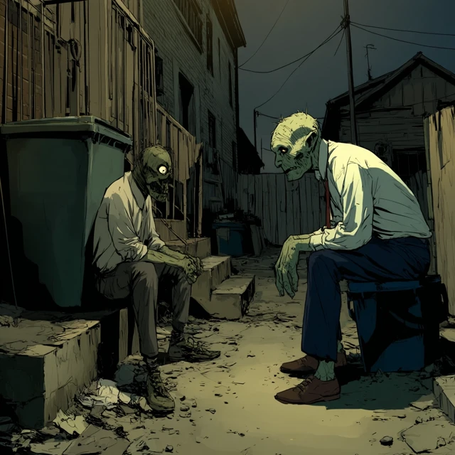 Eerie Offering A Dark Fantasy Illustration