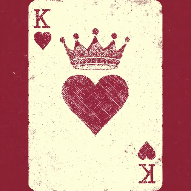 King of Hearts Playing Card Design