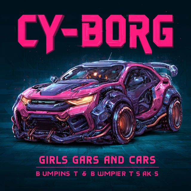Cyberpunk Girls Guns and Bumper Cars TV Show Concept Art