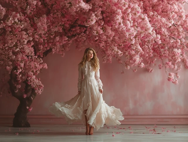 Cherry Blossom Girl Wallpaper Photoshoot