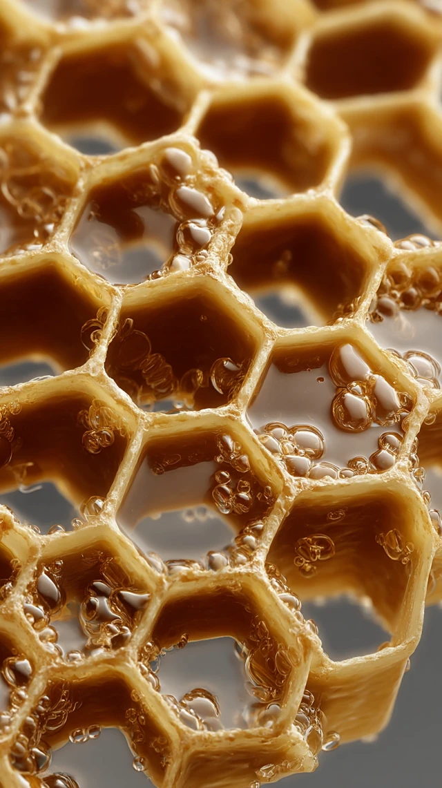 Detailed Macro Honeycomb Close Up