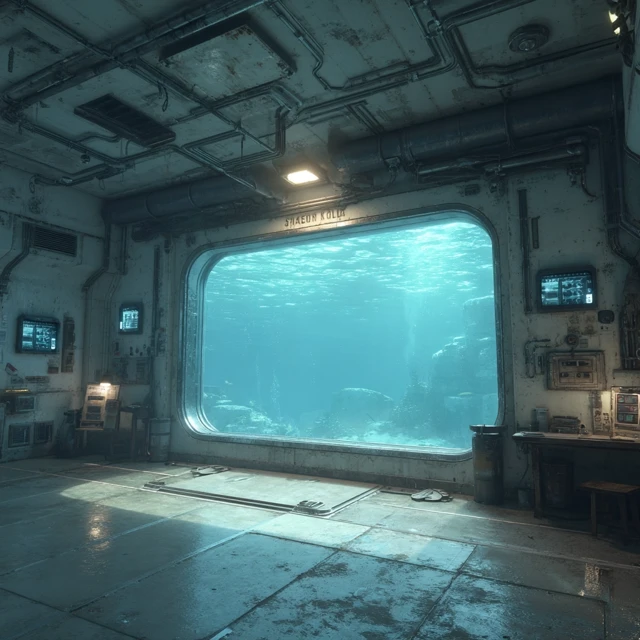 Underwater Research Station Industrial Room