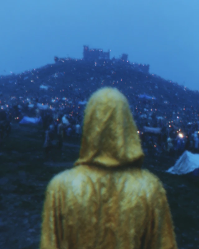 Mysterious Figure Spying on a Kingdom Party
