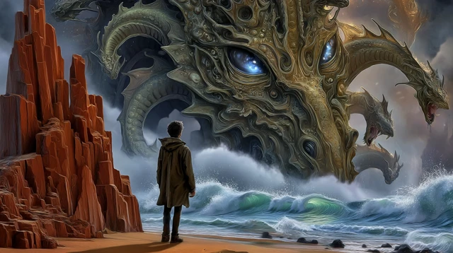 Perseus vs Hydra Mythical Coastline Battle