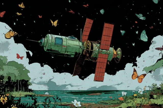 Space Dreamscape Satellites Hallucinations