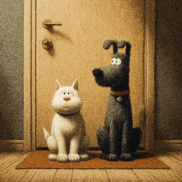 Cat and Dog Portrait Pet Photography
