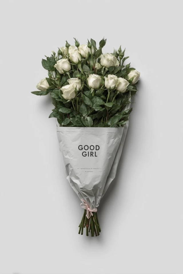 White Rose Bouquet GOOD GIRL - Fine Art Photography