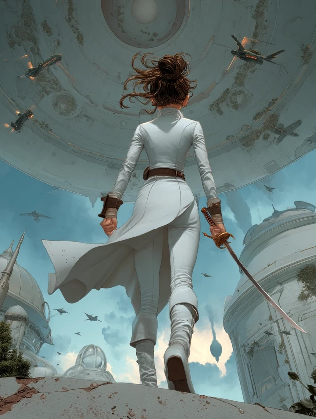 Fantasy Monk on UFO: Comic Book Art