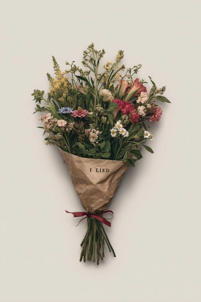 Mixed Flower Bouquet Wrapped in Paper I LIED