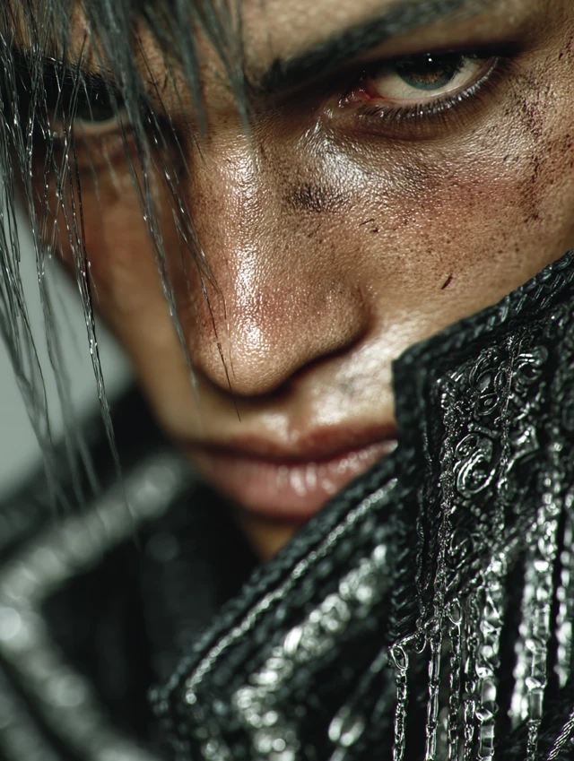 Brooding Male Character in Fantasy Style