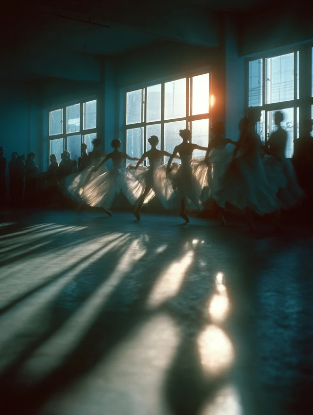 Ballet Dancers Light and Shadow Photography