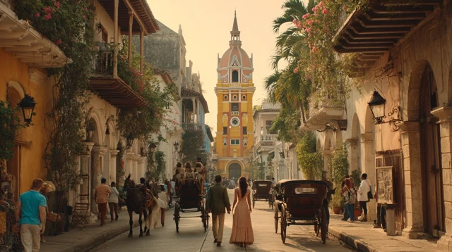 Cartagena Clock Tower Shahid Kapoor Kriti Sanon