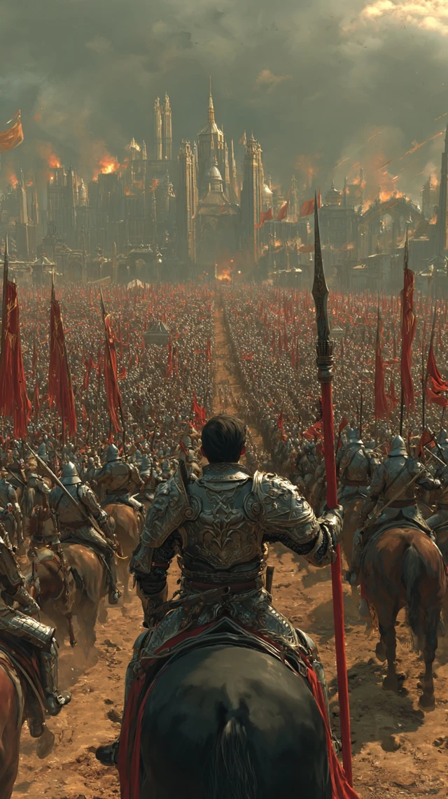 Yue Fei Charges into Battle Epic Chinese War Scene