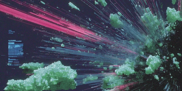 Abstract Digital Background Cyberpunk Style