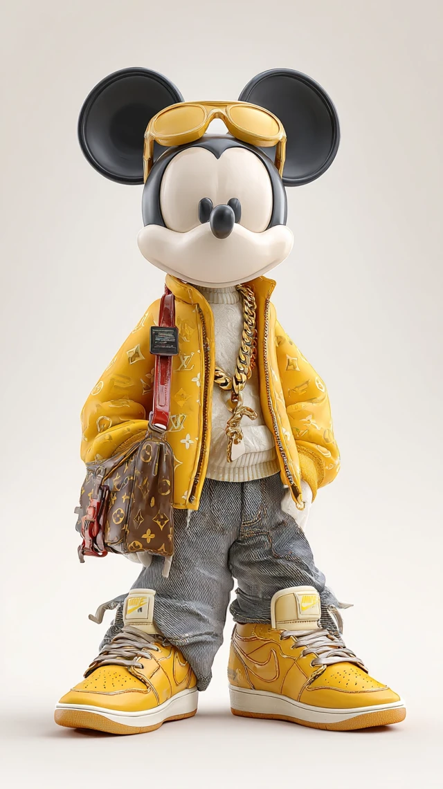 Mickey Mouse in Gal Yosef Style 3D Cartoon