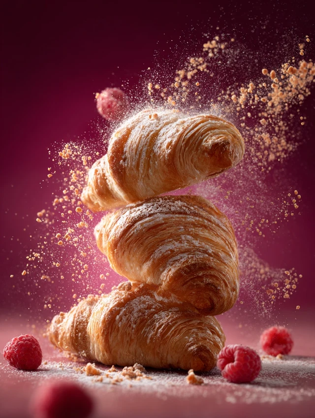 Delicious Bakery Photography Croissants Advertising