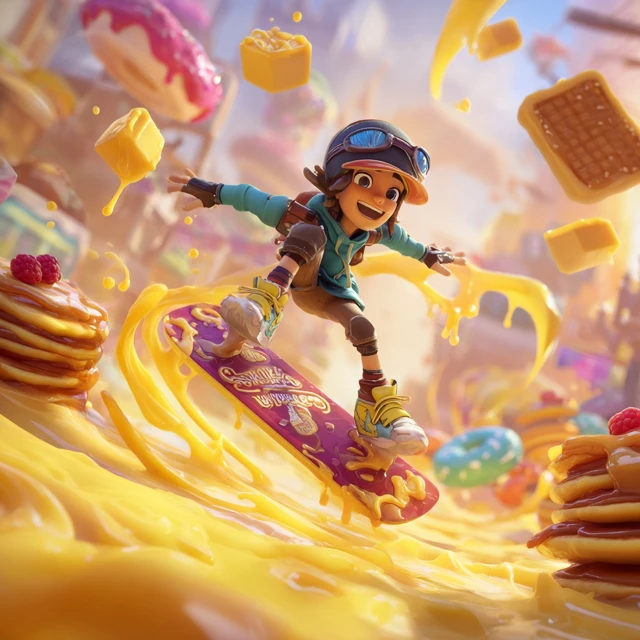 Butter Surfer A Delicious Cartoon Adventure