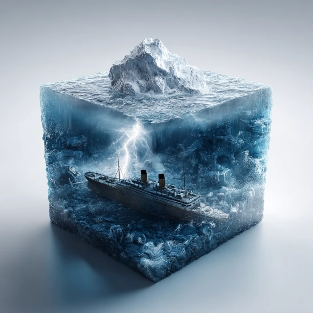 Underwater World Iceberg Titanic Cube 3D