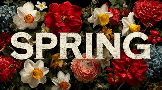 Spring in Central Park Vintage Poster