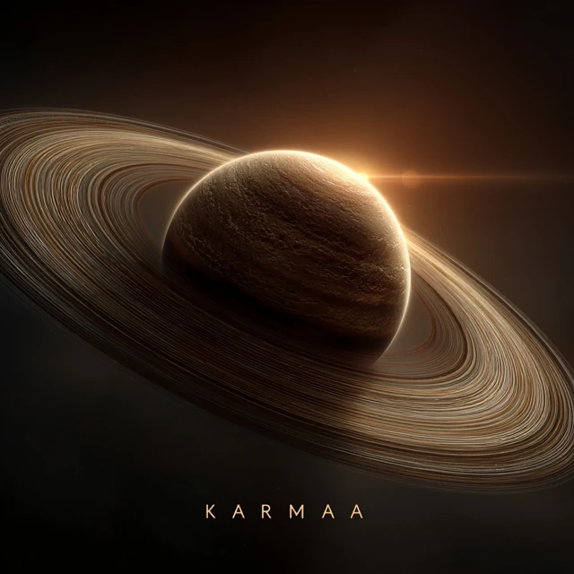 Saturn Karma Hyper Realistic Space Art