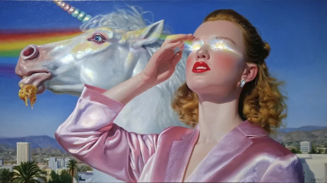 Unicorn Rainbow Art Dream Fantasy