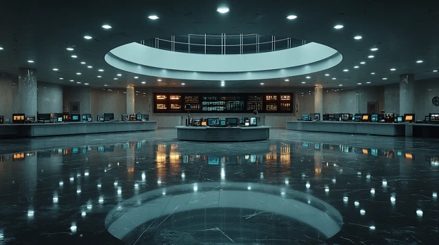 Futuristic Robot Lab Interior Design