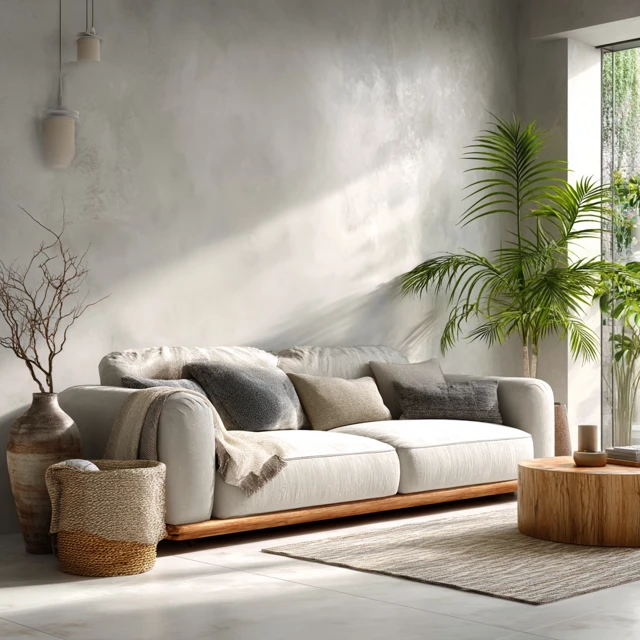 Modern Living Room Design Ultra Realistic Photo