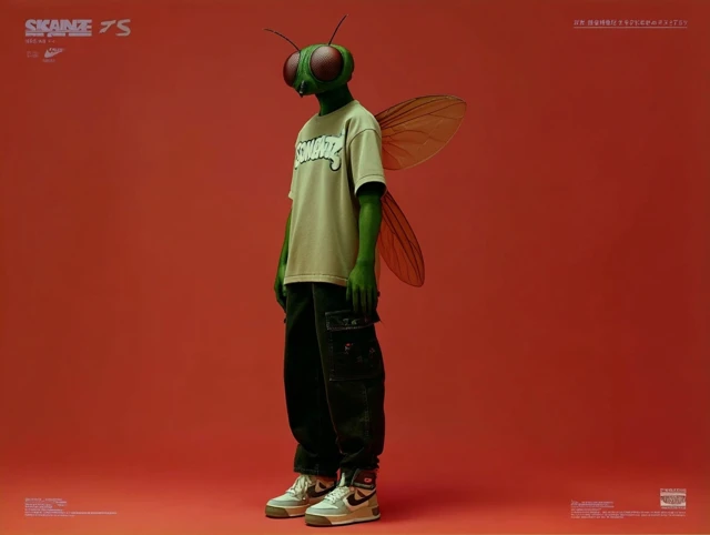 Fly Humanoid Model Photography