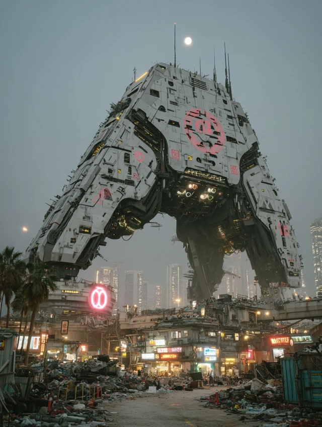 Futuristic SciFi Cityscape District 9 Inspired