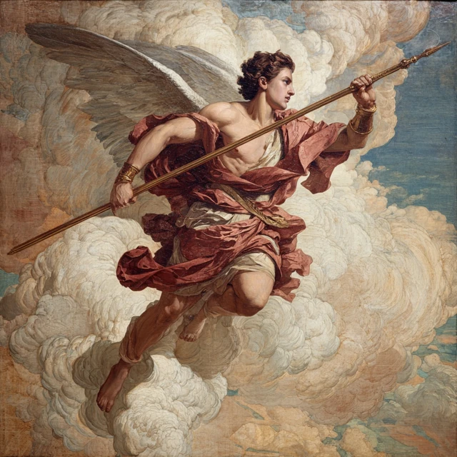 Hermes Greek God in Romantic Era Painting