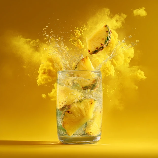 Pineapple Water Splash Refreshing Drink
