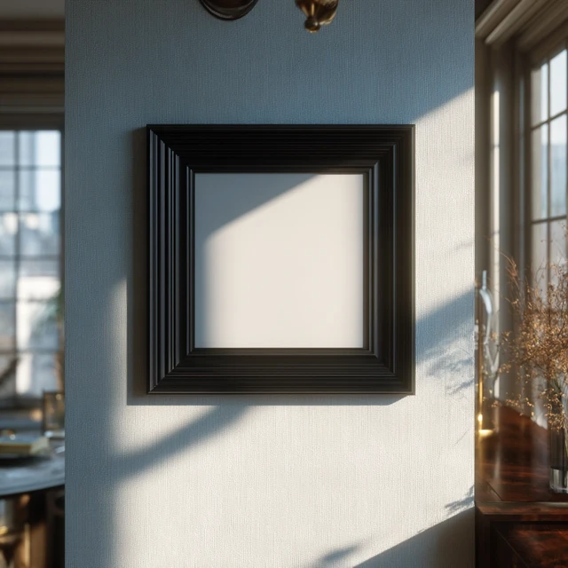 Black Picture Frame in Hanseatic Interior