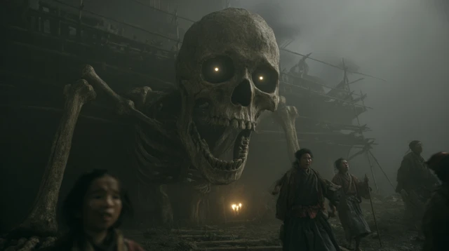 Gashadokuro Terror Japanese Horror Scene