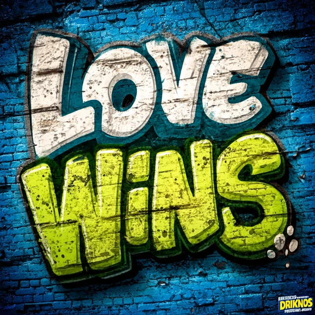 Love Wins Graffiti Art