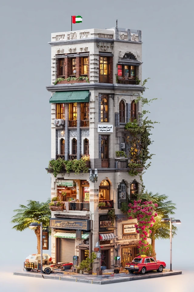 UAE Building with Shops Services and Residences