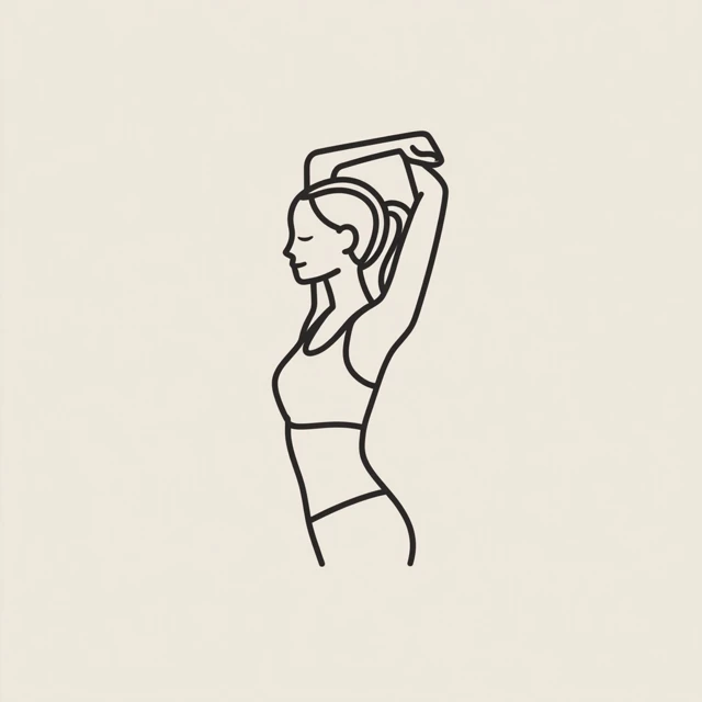 Minimalist Child Yoga Pose Illustration
