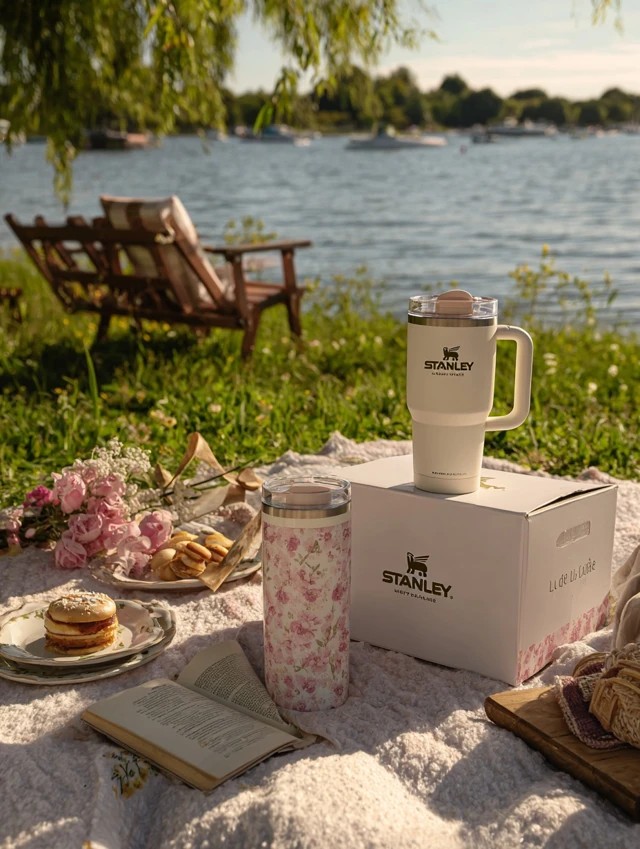 Stanley Tumbler and Mug Set Floral Picnic Style