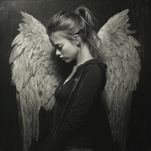 Mystic Angel Portrait Modern Super Realism